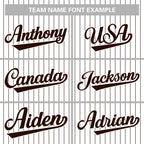 Custom Pinstripe Baseball Jerseys Personalized Button-Down Shirts for Teams