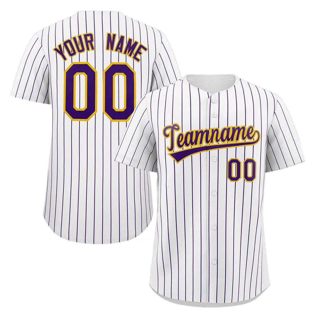 Custom Pinstripe Baseball Jerseys and Button-Down Shirts for Team Sports