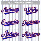 Custom Pinstripe Baseball Jerseys and Button-Down Shirts for Team Sports