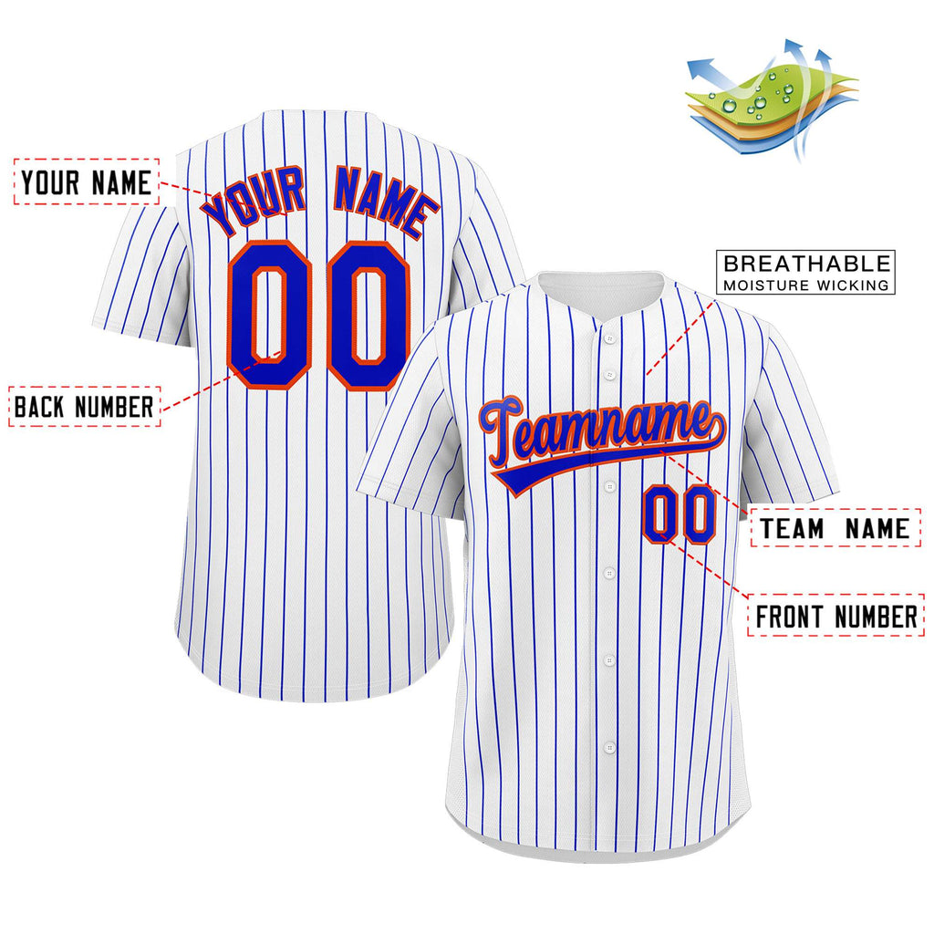 Custom Pinstripe Baseball Jerseys and Button-Down Shirts for Team Sports