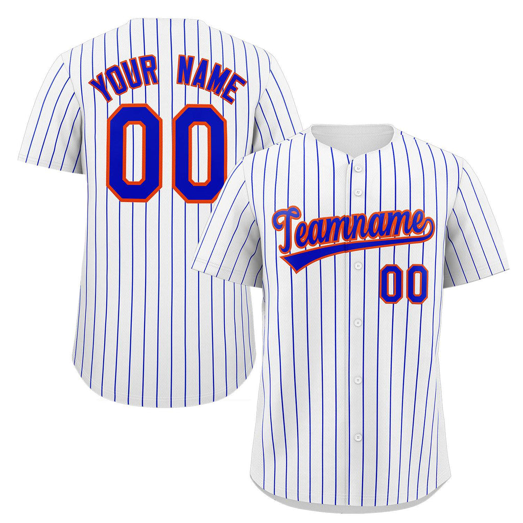 Custom Pinstripe Baseball Jerseys and Button-Down Shirts for Team Sports
