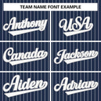 Custom Pinstripe Baseball Jersey Button Down Shirt Personalized for Adults/Youth