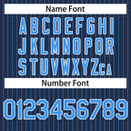 Custom Pinstripe Baseball Jerseys Personalized Button-Down Shirts for Teams