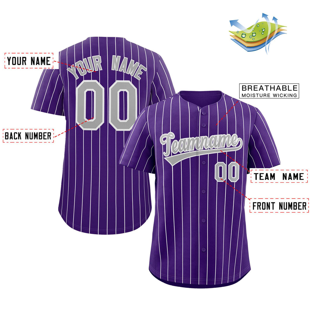 Custom Pinstripe Baseball Jerseys and Button-Down Shirts for Team Sports