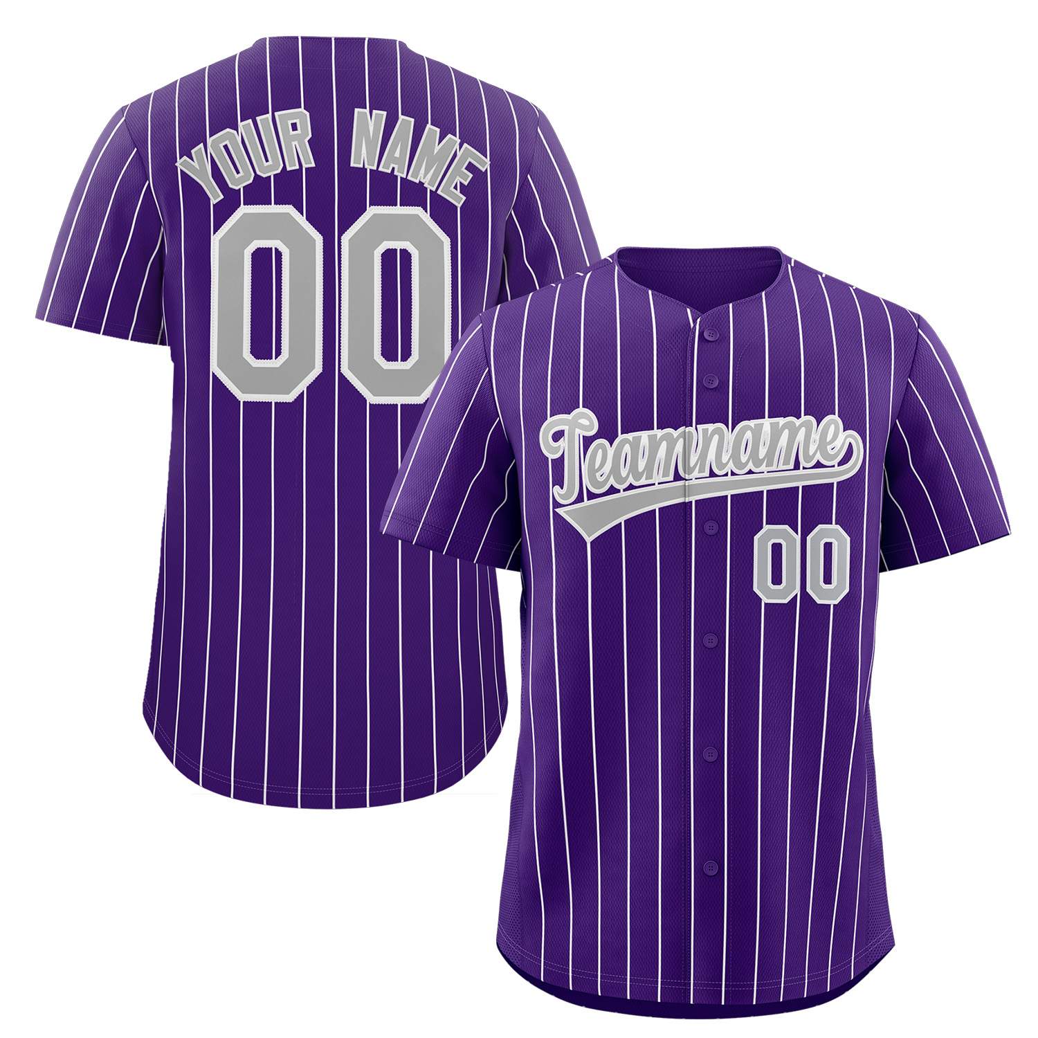 Custom Pinstripe Baseball Jerseys and Button-Down Shirts for Team Sports