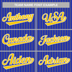 Custom Mens Personalized Pinstripe Baseball Jersey Team Sport Uniforms