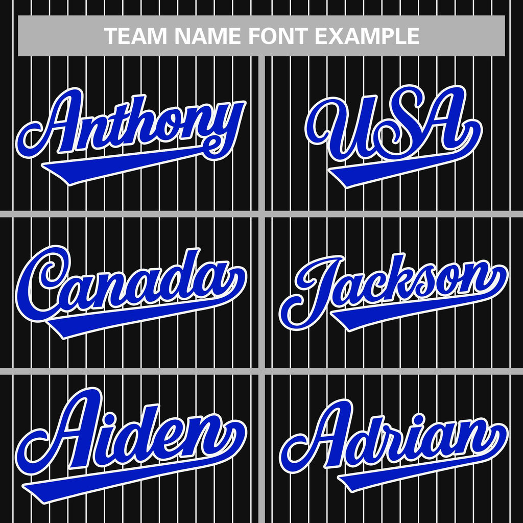 Custom Mens Personalized Pinstripe Baseball Jersey Team Sport Uniforms