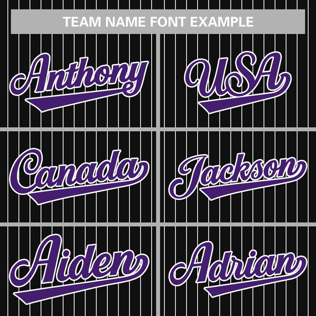Custom Mens Personalized Pinstripe Baseball Jersey Team Sport Uniforms