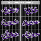 Custom Mens Personalized Pinstripe Baseball Jersey Team Sport Uniforms