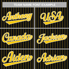 Custom Pinstripe Baseball Jerseys and Button-Down Shirts for Team Sports