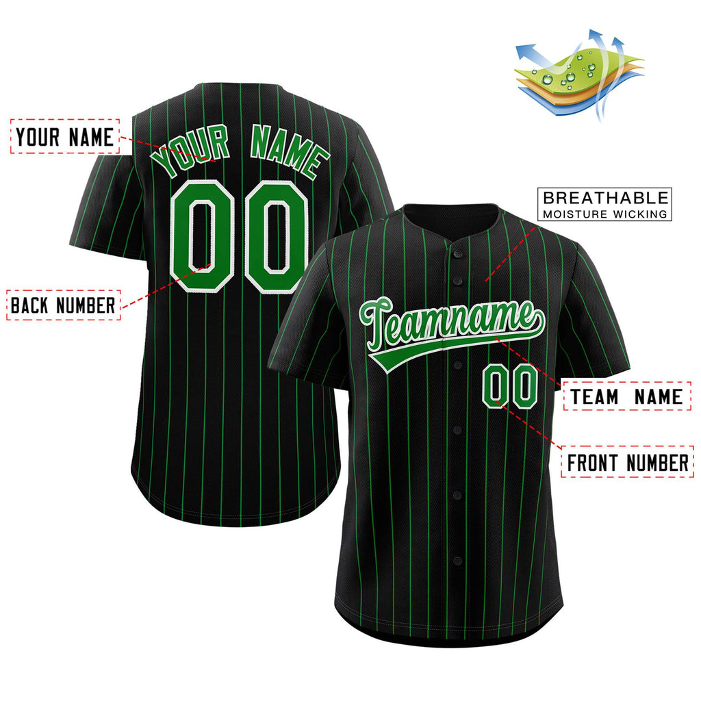 Custom Pinstripe Baseball Jerseys and Button-Down Shirts for Team Sports