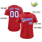 Custom Mens Personalized Pinstripe Baseball Jersey Team Sport Uniforms