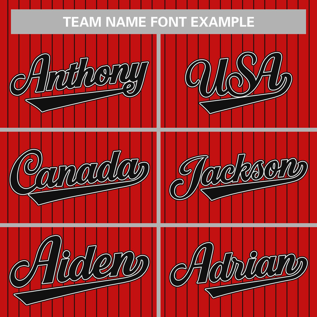 Custom Pinstripe Baseball Jerseys and Button-Down Shirts for Team Sports