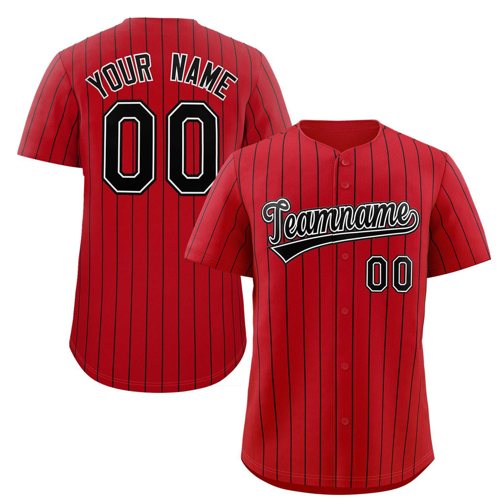 Custom Pinstripe Baseball Jerseys and Button-Down Shirts for Team Sports