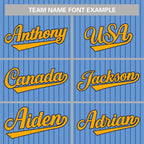 Custom Mens Personalized Pinstripe Baseball Jersey Team Sport Uniforms
