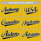 Custom Mens Personalized Pinstripe Baseball Jersey Team Sport Uniforms