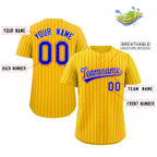 Custom Pinstripe Baseball Jerseys and Button-Down Shirts for Team Sports