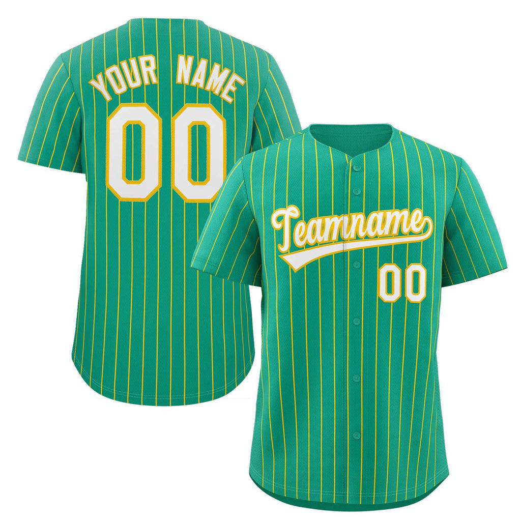Custom Pinstripe Baseball Jerseys and Button-Down Shirts for Team Sports