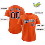 Custom Mens Personalized Pinstripe Baseball Jersey Team Sport Uniforms