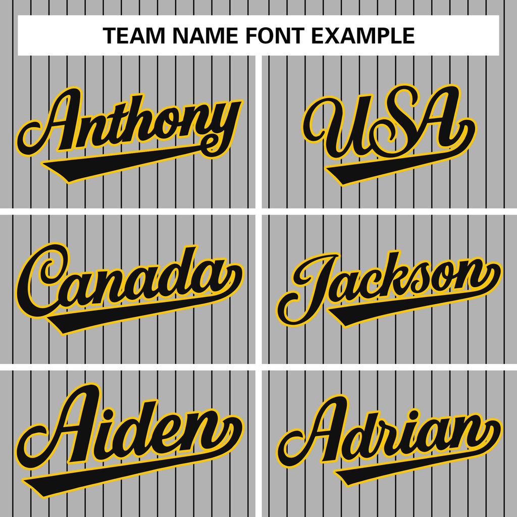 Custom Mens Personalized Pinstripe Baseball Jersey Team Sport Uniforms
