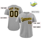 Custom Mens Personalized Pinstripe Baseball Jersey Team Sport Uniforms