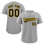Custom Mens Personalized Pinstripe Baseball Jersey Team Sport Uniforms