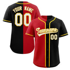 Custom Button Down Baseball Jersey Split Personalized Stitched Shirts for Adults/Youth
