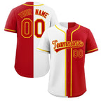 Custom Button Down Baseball Jersey Split Personalized Stitched Shirts for Adults/Youth