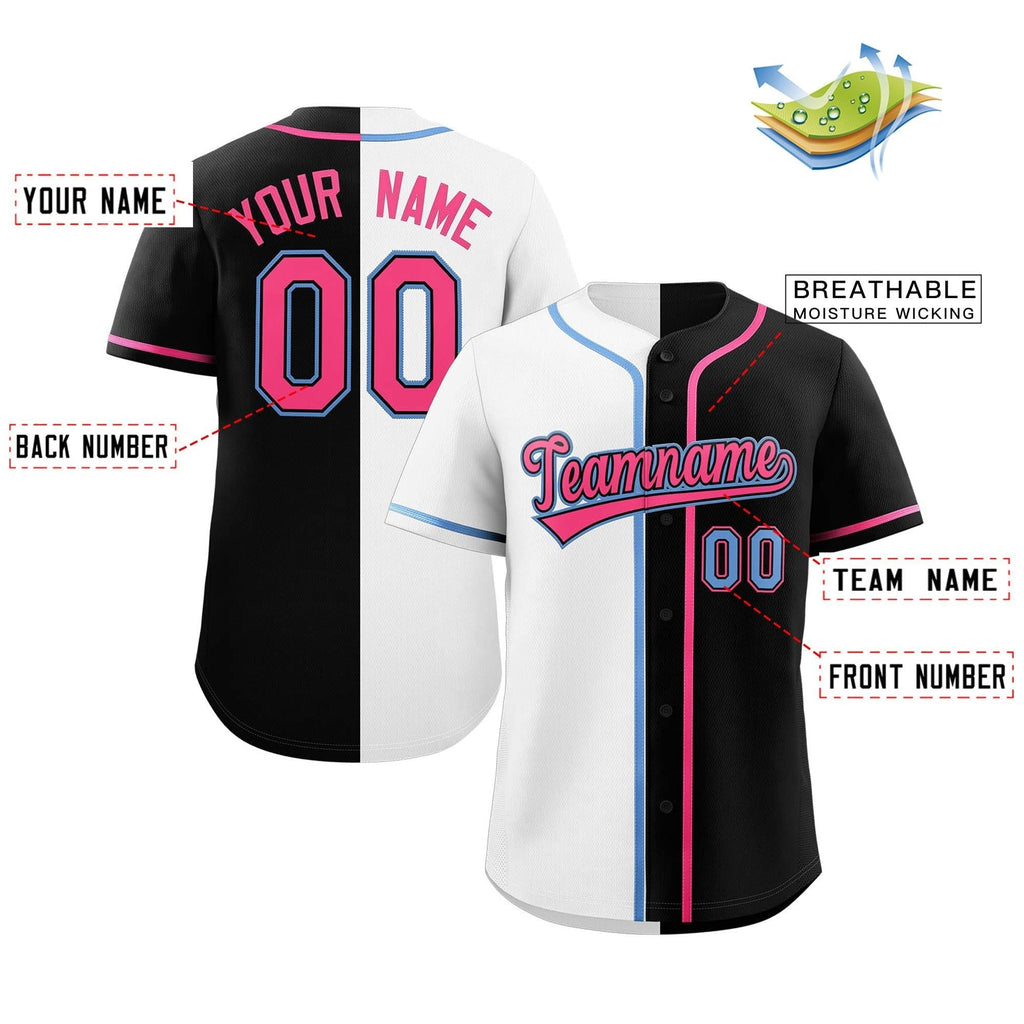Custom Button Down Baseball Jersey Split Personalized Stitched Shirts for Adults/Youth