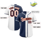 Custom Button Down Baseball Jersey Split Personalized Stitched Shirts for Adults/Youth