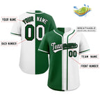 Custom Button Down Baseball Jersey Split Personalized Stitched Shirts for Adults/Youth