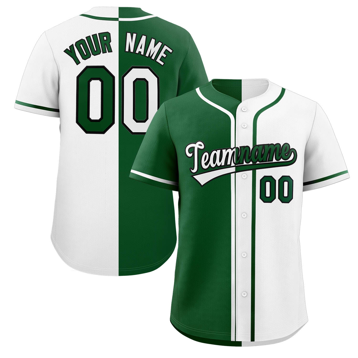 Custom Button Down Baseball Jersey Split Personalized Stitched Shirts for Adults/Youth