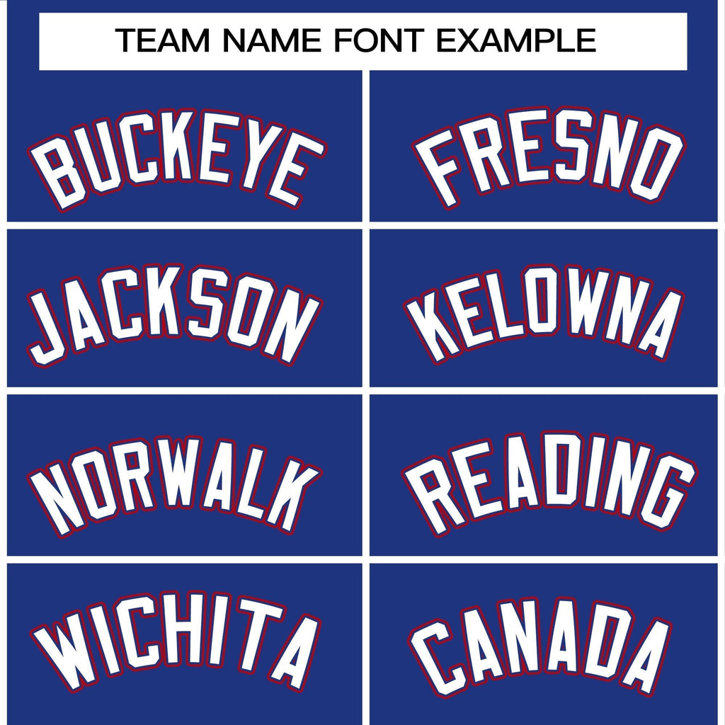 Custom Royal White-Royal Raglan Sleeves Varsity Full-Snap Letterman Jacket