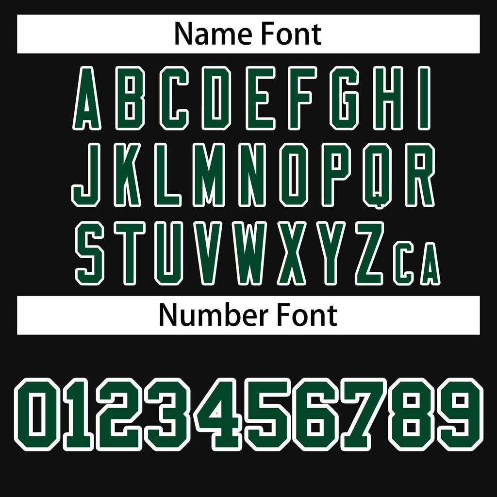 Custom Black Green-White Raglan Sleeves Varsity Full-Snap Letterman Jacket