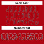 Custom Red White-Black Raglan Sleeves Varsity Full-Snap Letterman Jacket