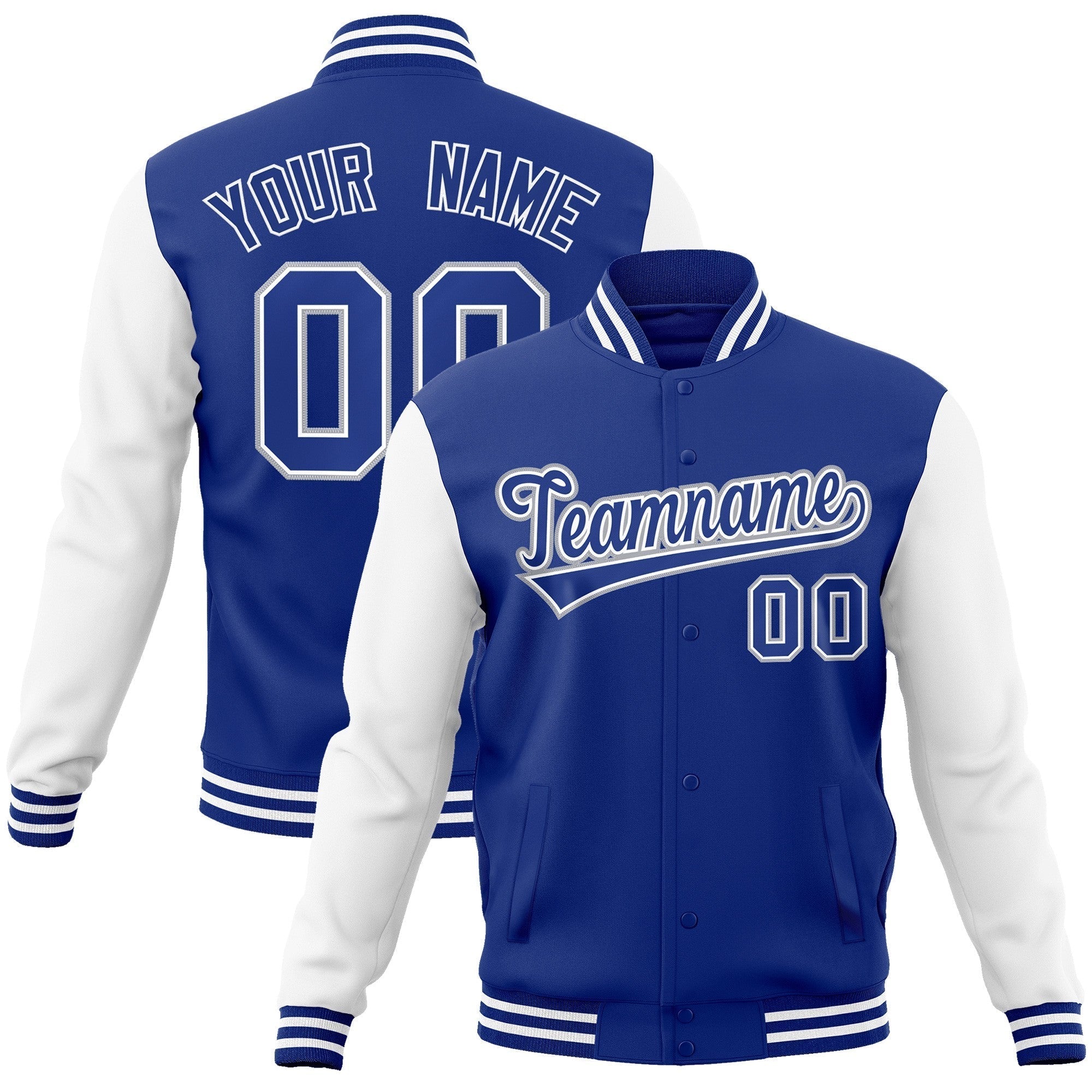 Custom Stitched Varsity Raglan Sleeves Letterman Baseball Jacket