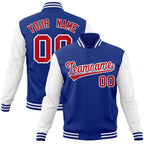 Custom Personalized Varsity Raglan Sleeves Letterman Baseball Jacket Stitched Name Number
