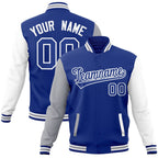 Custom Personalized Varsity Raglan Sleeves Letterman Baseball Jacket Stitched Name Number