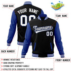 Custom Stitched Varsity Raglan Sleeves Letterman Baseball Jacket