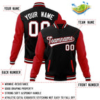 Custom Stitched Varsity Raglan Sleeves Letterman Baseball Jacket