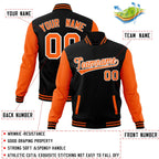 Custom Personalized Varsity Raglan Sleeves Letterman Baseball Jacket Stitched Name Number