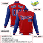 Custom Stitched Varsity Raglan Sleeves Letterman Baseball Jacket