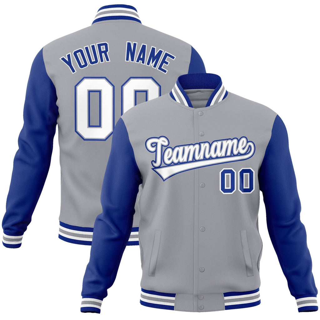 Custom Stitched Varsity Raglan Sleeves Letterman Baseball Jacket