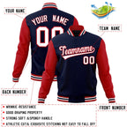 Custom Stitched Varsity Raglan Sleeves Letterman Baseball Jacket