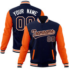 Custom Personalized Varsity Raglan Sleeves Letterman Baseball Jacket Stitched Name Number