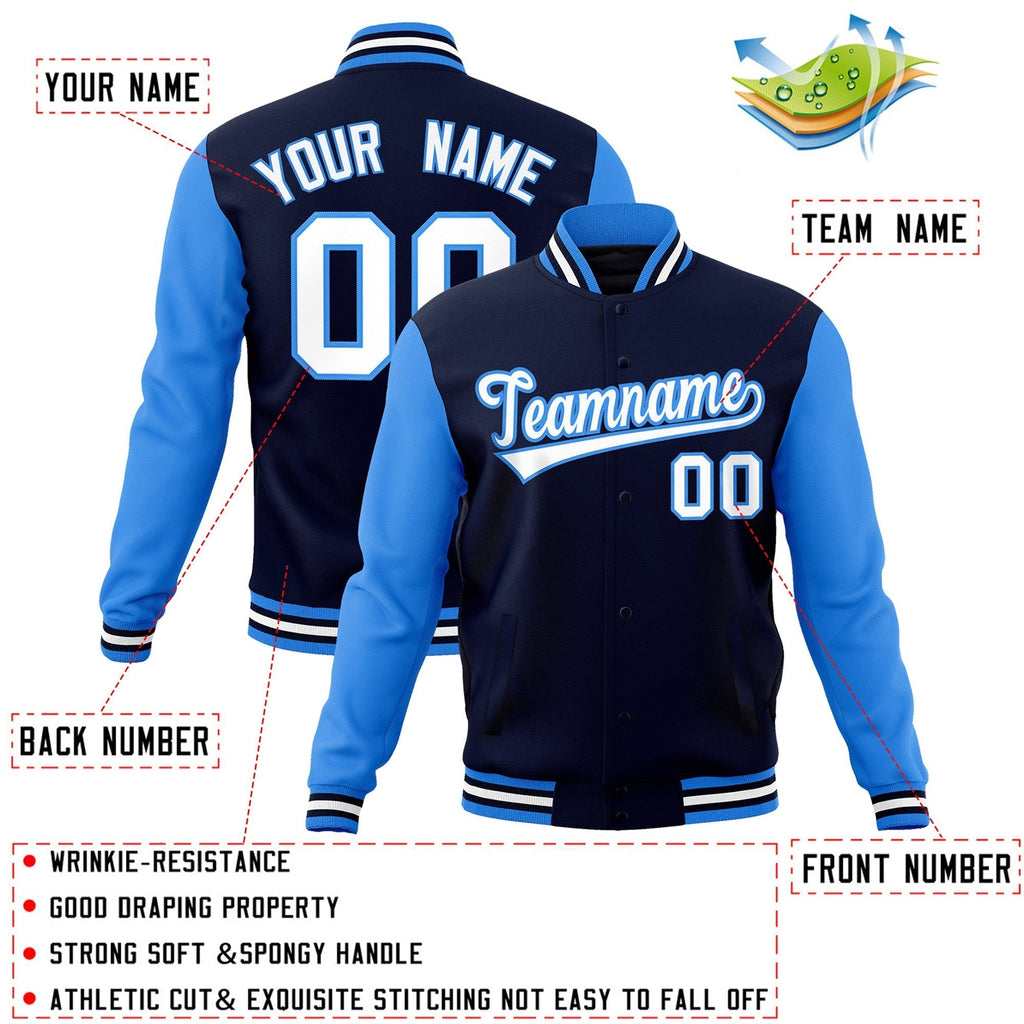 Custom Fashion Varsity Jacket for Men Women Youth Cotton Letterman Baseball Jackets