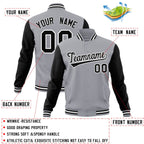Custom Personalized Varsity Raglan Sleeves Letterman Baseball Jacket Stitched Name Number