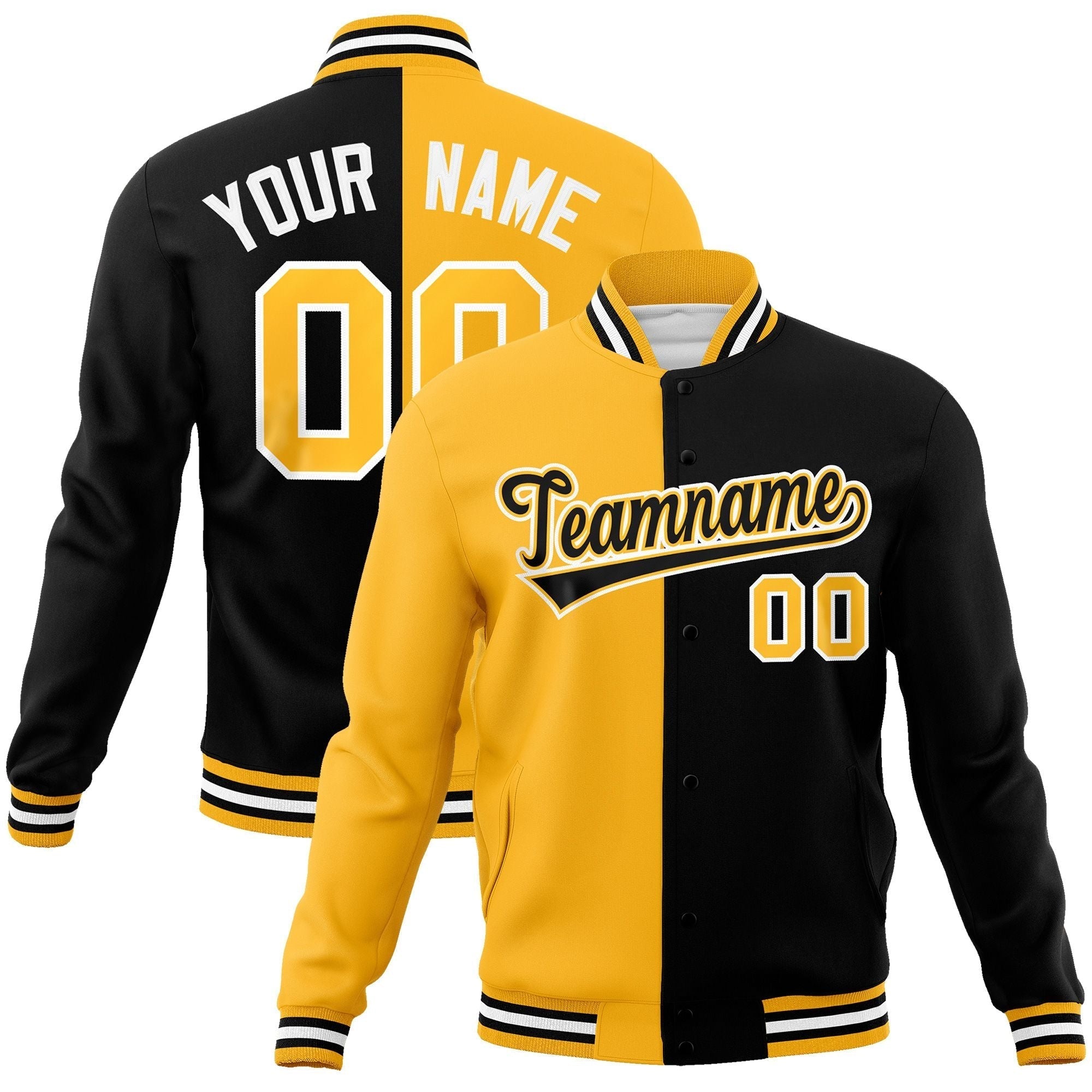 Custom Split Fashion Varsity Baseball Jacket Windbreaker Coats for Adults