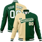Custom Split Fashion Varsity Baseball Jacket Windbreaker Coats for Adults