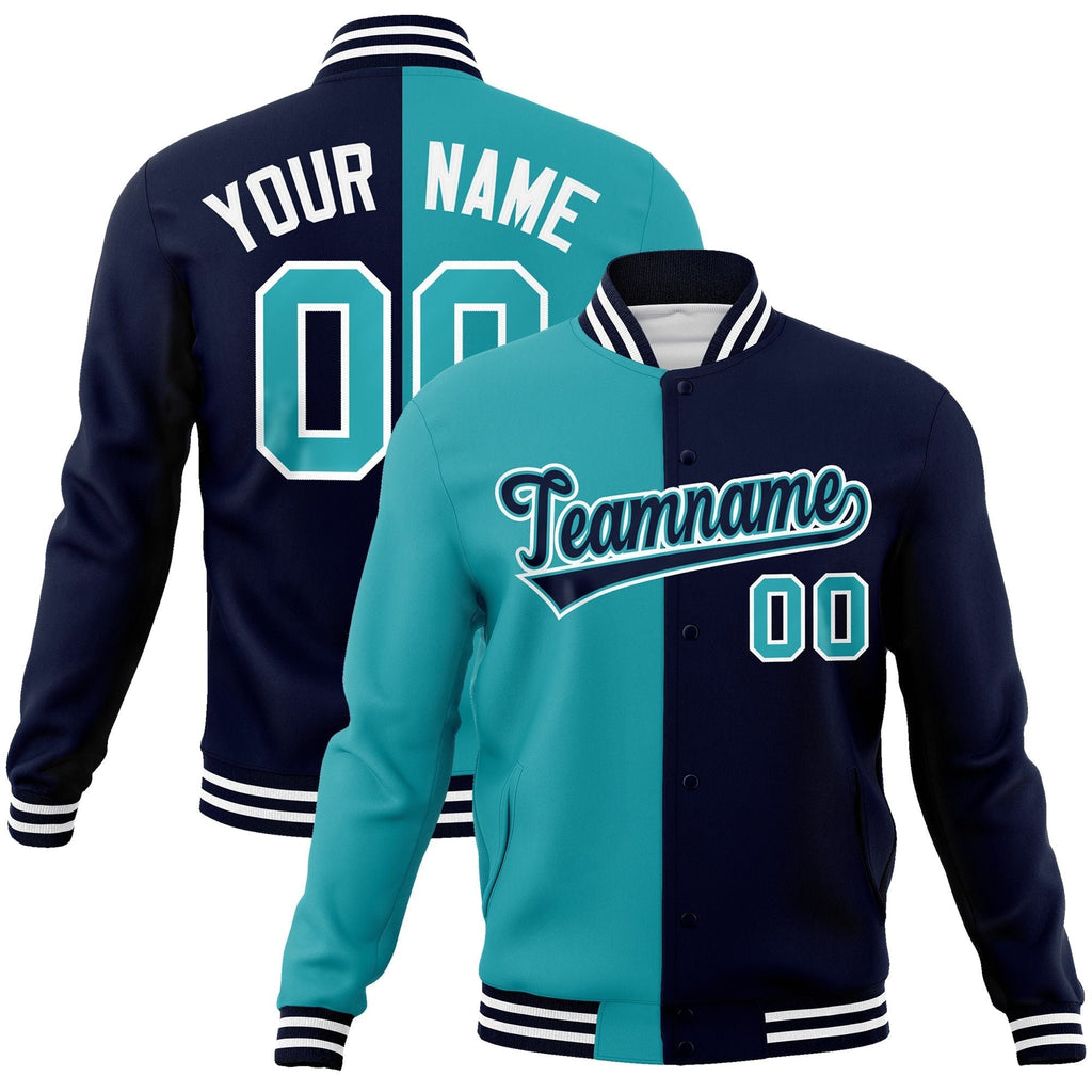 Custom Split Fashion Varsity Baseball Jacket Windbreaker Coats for Adults